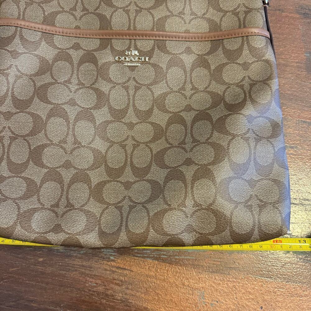 Coach Women's Leather Logo Crossbody Bag - Picture 7 of 10